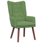 vidaXL Fauteuil relaxant Vert clair 63 x 67 x 94 cm Velours