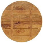 vidaXL Dessus de table Ø 90x3 8 cm rond bois de manguier massif