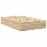 vidaXL Cadre de lit avec rangement Chêne Sonoma 120 x 190 cm