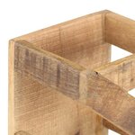 vidaXL Casier à bouteilles pour 5 bouteilles Bois de manguier massif