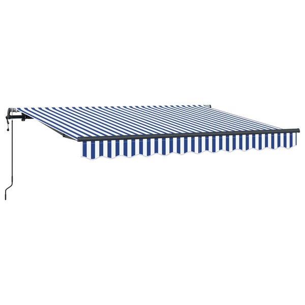 vidaXL Auvent Rétractable Bleu 250 x 200 cm tissu