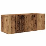 vidaXL Ensemble meuble TV 3 Pièces Bois Ancien Bois d'ingénierie