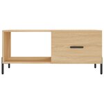 vidaXL Table basse chêne sonoma 90x50x40 cm bois d'ingénierie