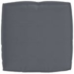 vidaXL Coussin pour assise de palette Anthracite 50 x 50 x 12 cm