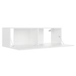 vidaXL Meuble TV Blanc 100x30x30 cm Bois d’ingénierie