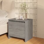 vidaXL Tables de chevet 2 Pièces Sonoma gris 45x34x44 5cm bois ingénierie