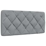 vidaXL Cadre de lit sans matelas gris clair 100x200 cm tissu