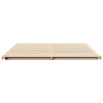 vidaXL Cadre de lit surélevé Marron 200 x 200 cm Bois massif en pin