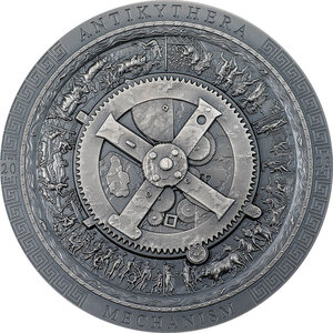 Pièce de monnaie en Argent 20 Dollars g 93.3 (3 oz) Millésime 2023 Archeology Symbolism ANTIKYTHERA MECHANISM