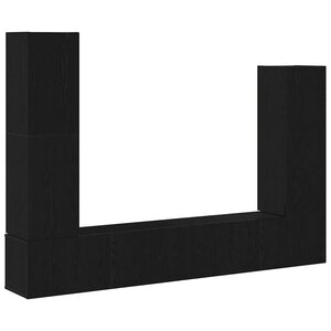 vidaXL Ensemble meuble TV 6 Pièces Chêne noir 30.5 x 30 x 110 cm