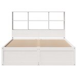 vidaXL Cadre de lit sans matelas blanc 140x200 cm bois de pin massif