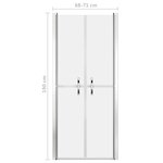 vidaXL Porte de douche ESG dépoli 71x190 cm