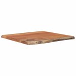 vidaXL Table d'appoint 40x40x2 5cm bois massif acacia bordure assortie