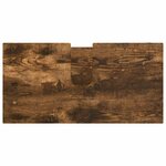 vidaXL Ensemble de mobilier de salle de bain 4 Pièces Chêne fumé