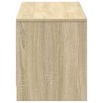 vidaXL Meuble TV avec LED Sonoma 140 x 34 x 40 cm Bois d'ingénierie