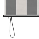 vidaXL Store enrouleur Anthracite et blanc 140 x 250 cm