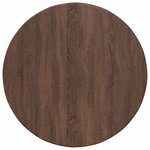 vidaXL Plateau de table Chêne marron 60 x 60 x 1.5 cm