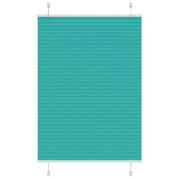 vidaXL Store plissé vert pétrole 100x100 cm largeur du tissu 99 4cm