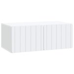 vidaXL Meuble TV mural 78 5 x 41 x 30 cm Blanc Bois d'ingénierie