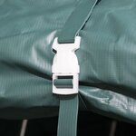 Vidaxl tente amovible pour bétail pvc 550 g/m² 3 3 x 4 8 m vert foncé