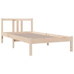 vidaXL Cadre de lit sans matelas bois massif 90x190 cm