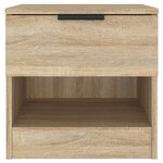 vidaXL Tables de chevet 2 Pièces Chêne Sonoma Bois d'ingénierie