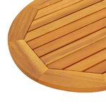 vidaXL Plateau de table Marron 110 x 55 x 2 cm Bois d'acacia massif
