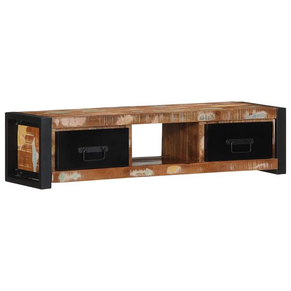 vidaXL Meuble TV 100x30x25 cm Bois de récupération solide