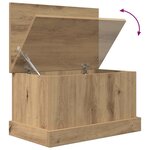 vidaXL Boîtes de rangement chêne artisanal 30x50x28 cm bois ingénierie