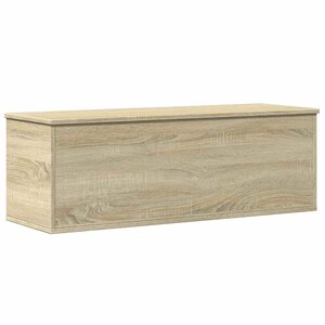 vidaXL Boîte de rangement chêne sonoma 102x35x35 cm bois d'ingénierie