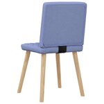 vidaXL Chaises à manger lot de 6 bleu jean tissu