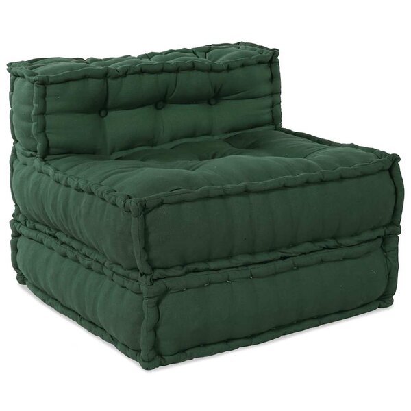 vidaXL Canapé modulaire vert 70x70x54 tissu
