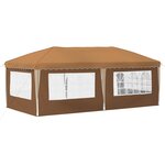 vidaXL Tente de fête pop-up 575 x 289 x 245 cm Beige