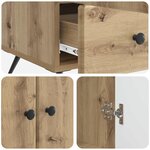 vidaXL Buffet Chêne artisanal 66 x 34 5 x 95 cm Bois d'ingénierie