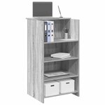 vidaXL Bureau de réception sonoma gris 55x50x103 5 cm bois ingénierie
