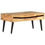 vidaXL Table basse 88x50x42 cm Bois d'acacia solide
