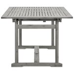 vidaXL Table à dîner de jardin (150-200)x100x75cm Bois d'acacia massif