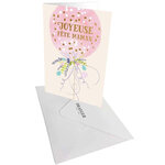 Carte Fête Des Mères Rose " Joyeuse Fête Maman" - Draeger paris