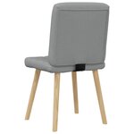 vidaXL Chaises à manger lot de 2 gris clair tissu
