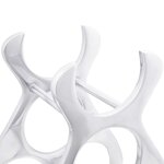 vidaXL Étagère à vin Argent 23 x 14 x 28 cm Aluminium