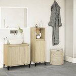 vidaXL Armoire salle de bain chêne sonoma 30x30x100 cm