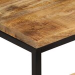vidaXL Tables basses gigognes 3Pièces bois de manguier massif brut et fer
