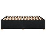 vidaXL Cadre de lit sans matelas noir 140x190 cm tissu