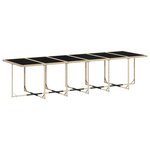 vidaXL Ensemble à manger de jardin et coussins 13 Pièces beige