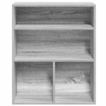 vidaXL Bibliothèque sonoma gris 60x30x71 5 cm bois d'ingénierie
