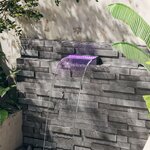 vidaXL Déversoir pour cascade avec LED RVB Acrylique 30 cm