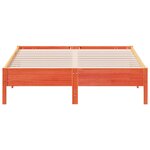 vidaXL Cadre de lit sans matelas cire marron 160x200cm bois pin massif