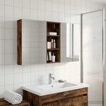 vidaXL Ensemble de Meubles de Salle de Bain 3 Pièces 130 x 14 5 x 70 cm