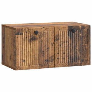 vidaXL Meuble TV mural Bois ancien 59 5 x 31 x 30 cm Bois d'ingénierie