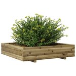 vidaXL Jardinière 110x110x26 5 cm bois de pin imprégné